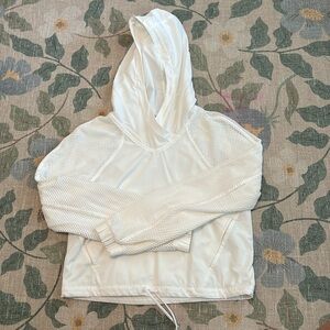 White lululemon cropped hoodie
